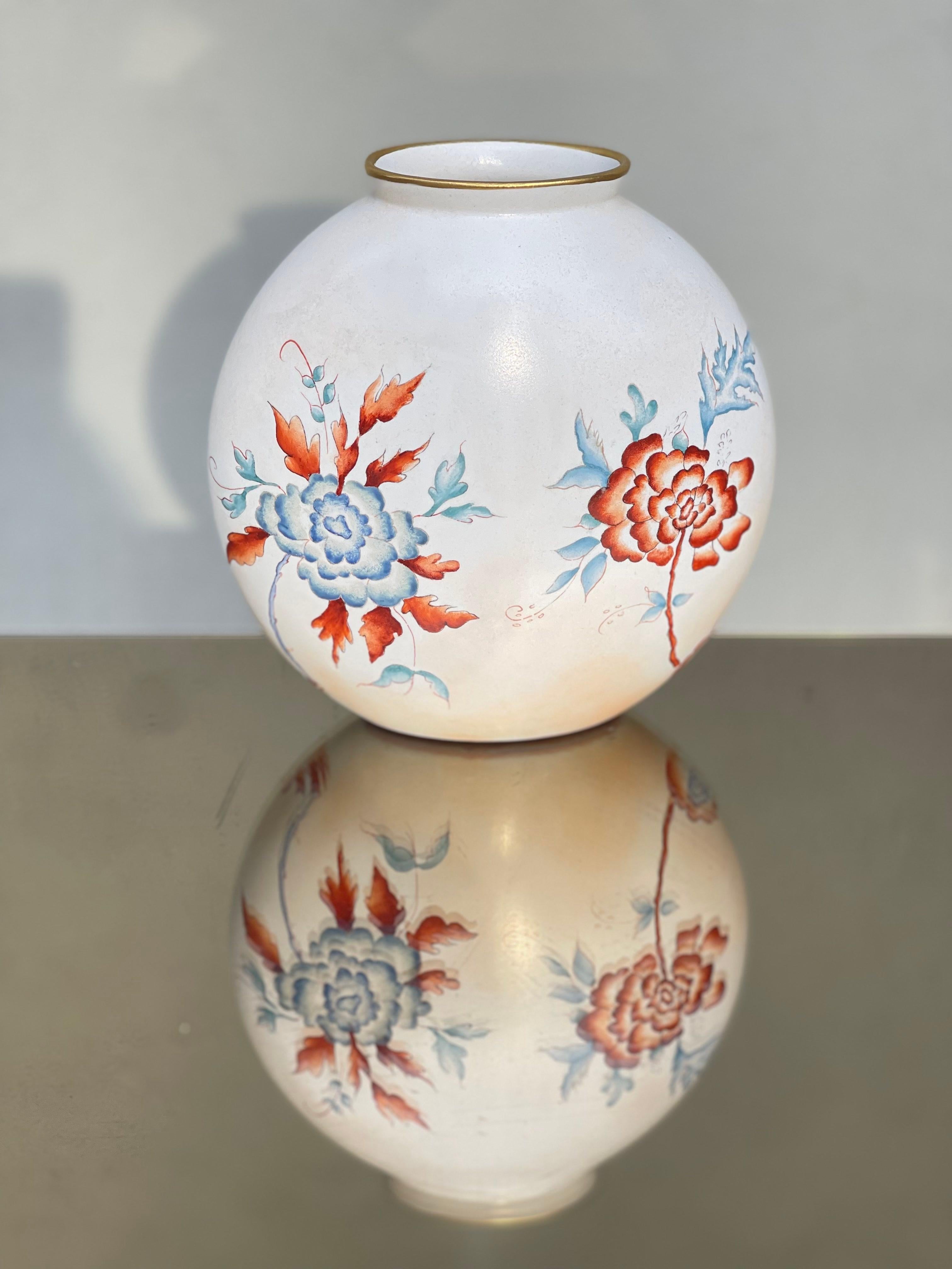 Italian Vaso in Ceramica - Guido Andlovitz - Ceramica - Produzione Lavenia - 1950 For Sale