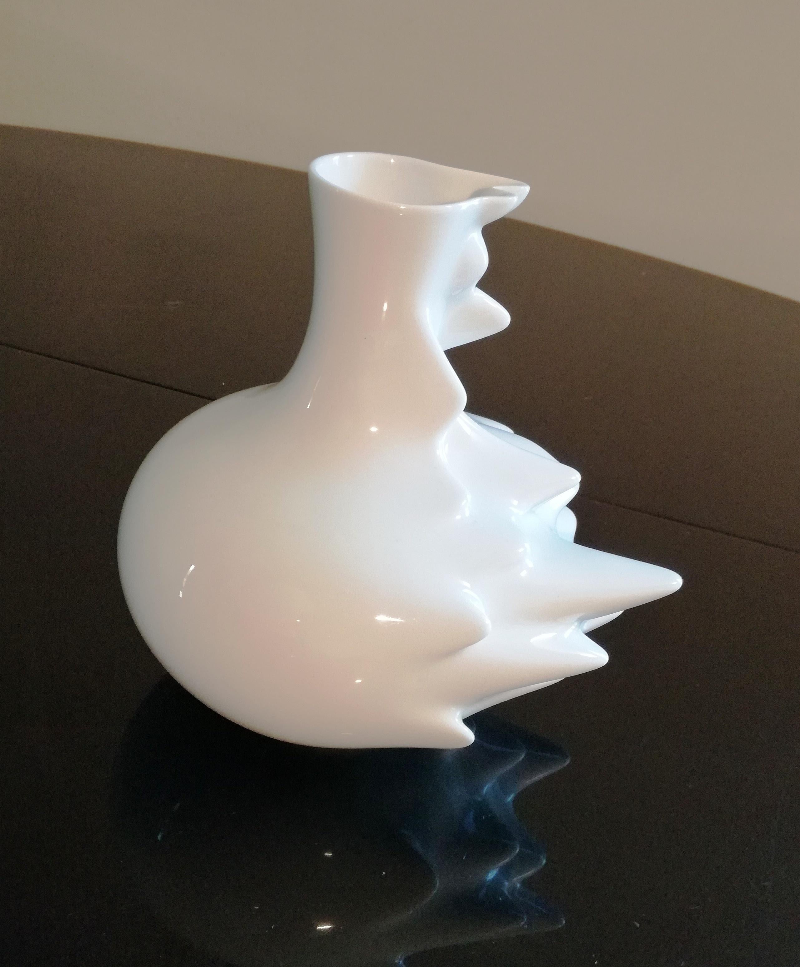 German Vaso in Ceramica Rosenthal, Mod. Fast. by Cedric Ragot For Sale