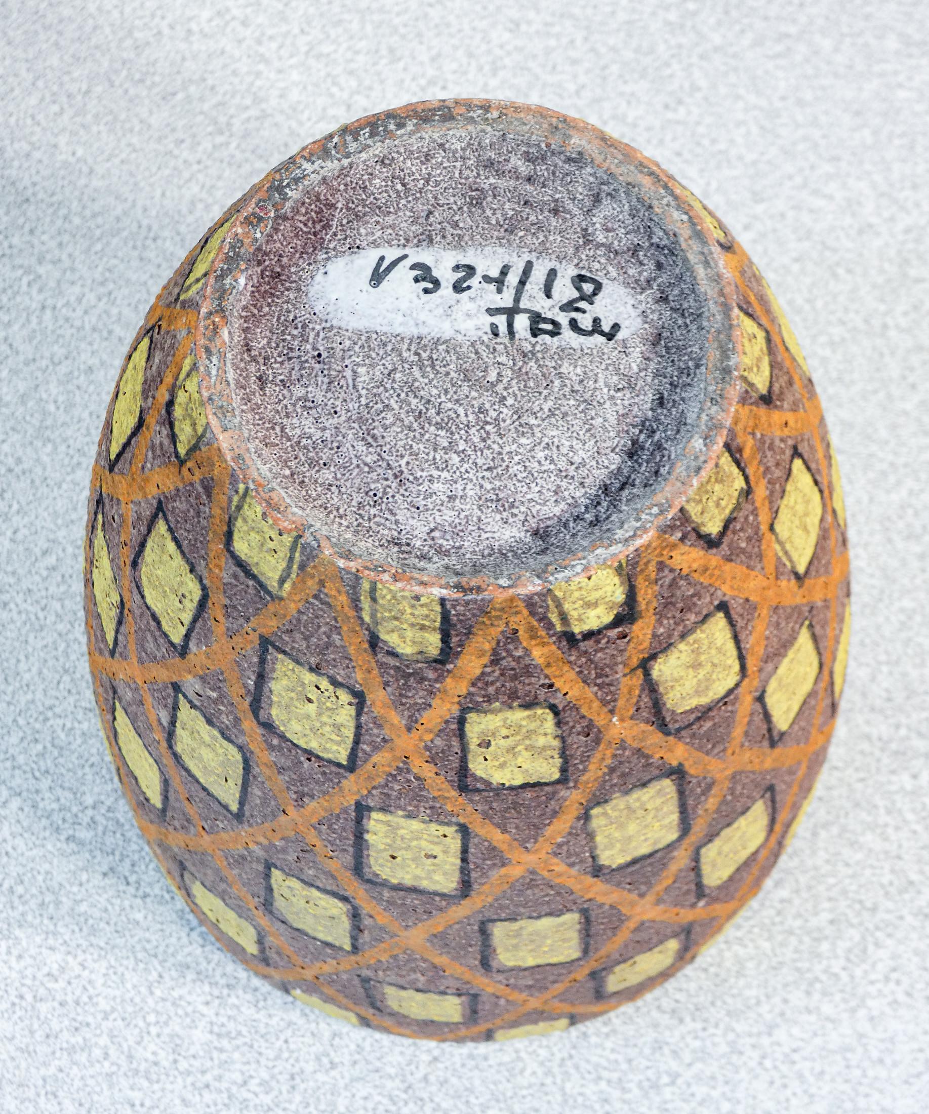 Ceramica Vaso in ceramica, design di Aldo LONDI per Bitossi. Italia, Anni 50/60 in vendita