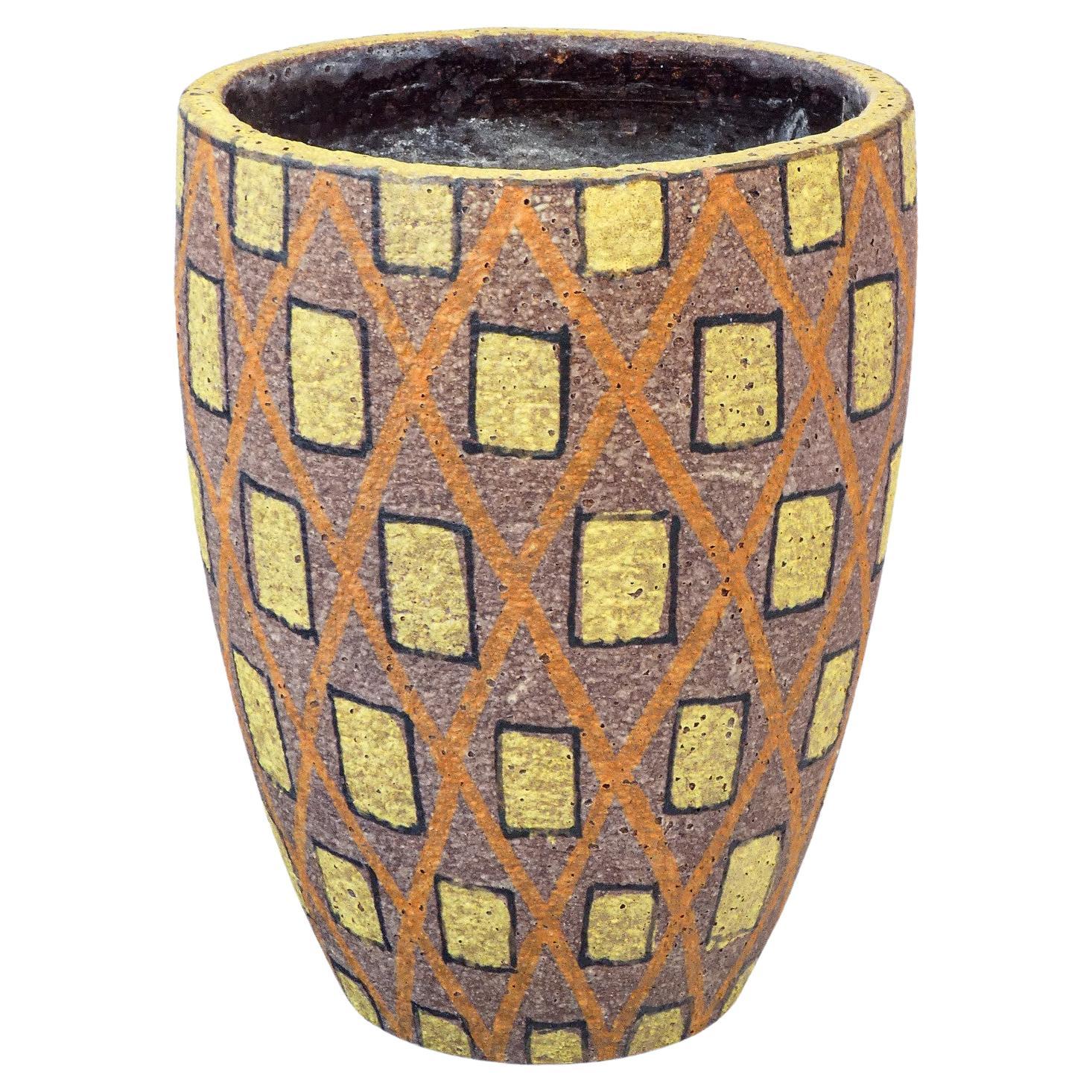 Vaso in ceramica, design di Aldo LONDI per Bitossi. Italia, Anni 50/60 in vendita