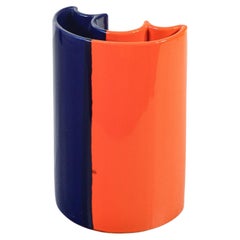 Glazed ceramic vase, Italian design from the 1970s