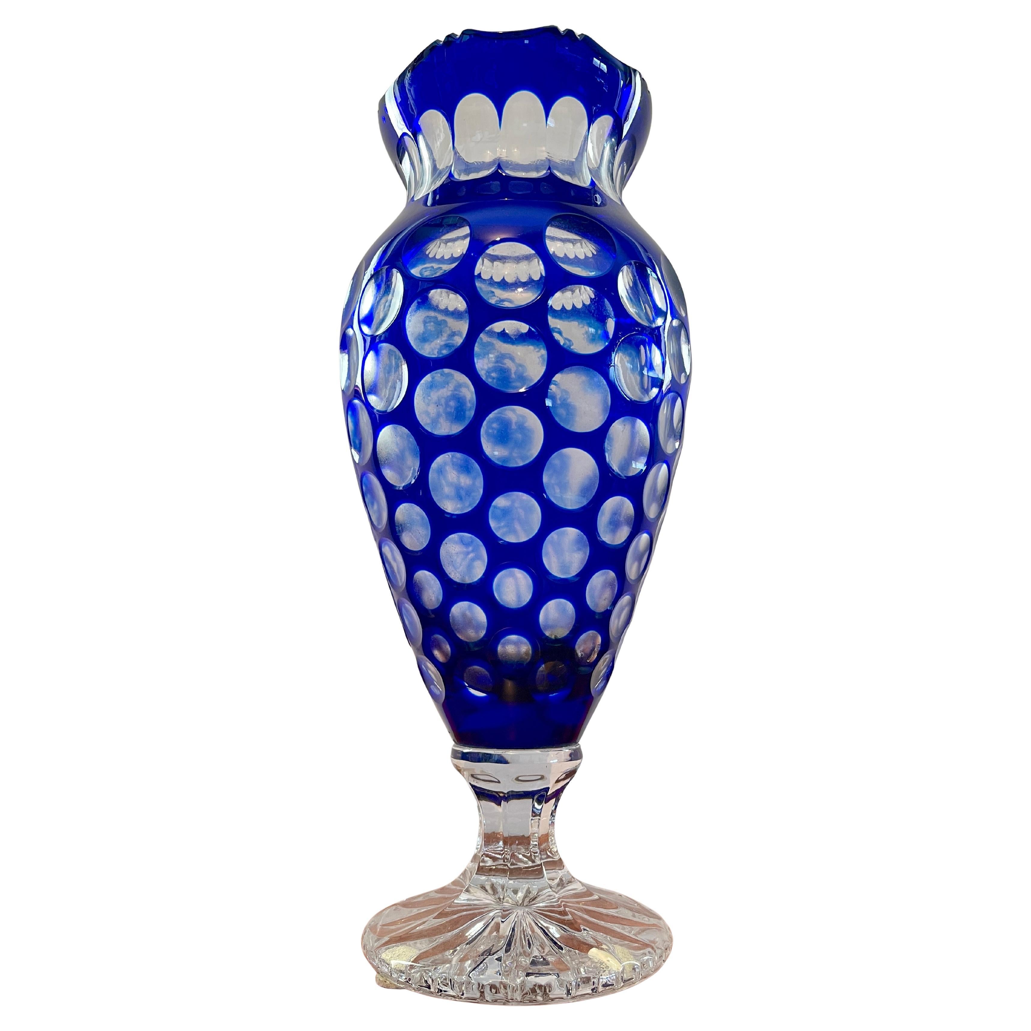 Altro Vaso in cristallo bohemia Classici XX secolo in vendita