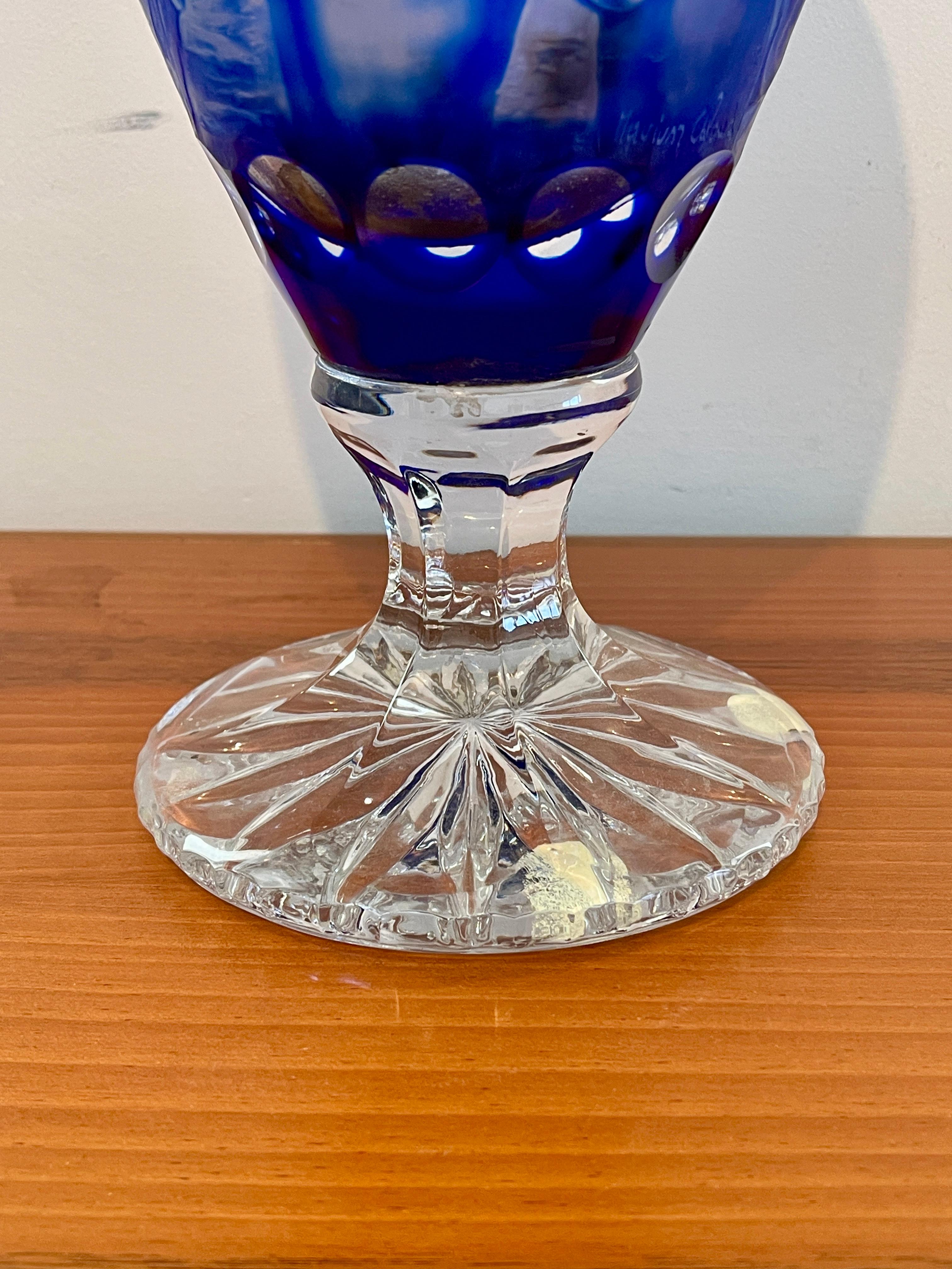 Cristallo Vaso in cristallo bohemia Classici XX secolo in vendita