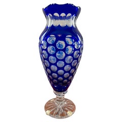 Jarrón de cristal de Bohemia Clásicos Siglo XX