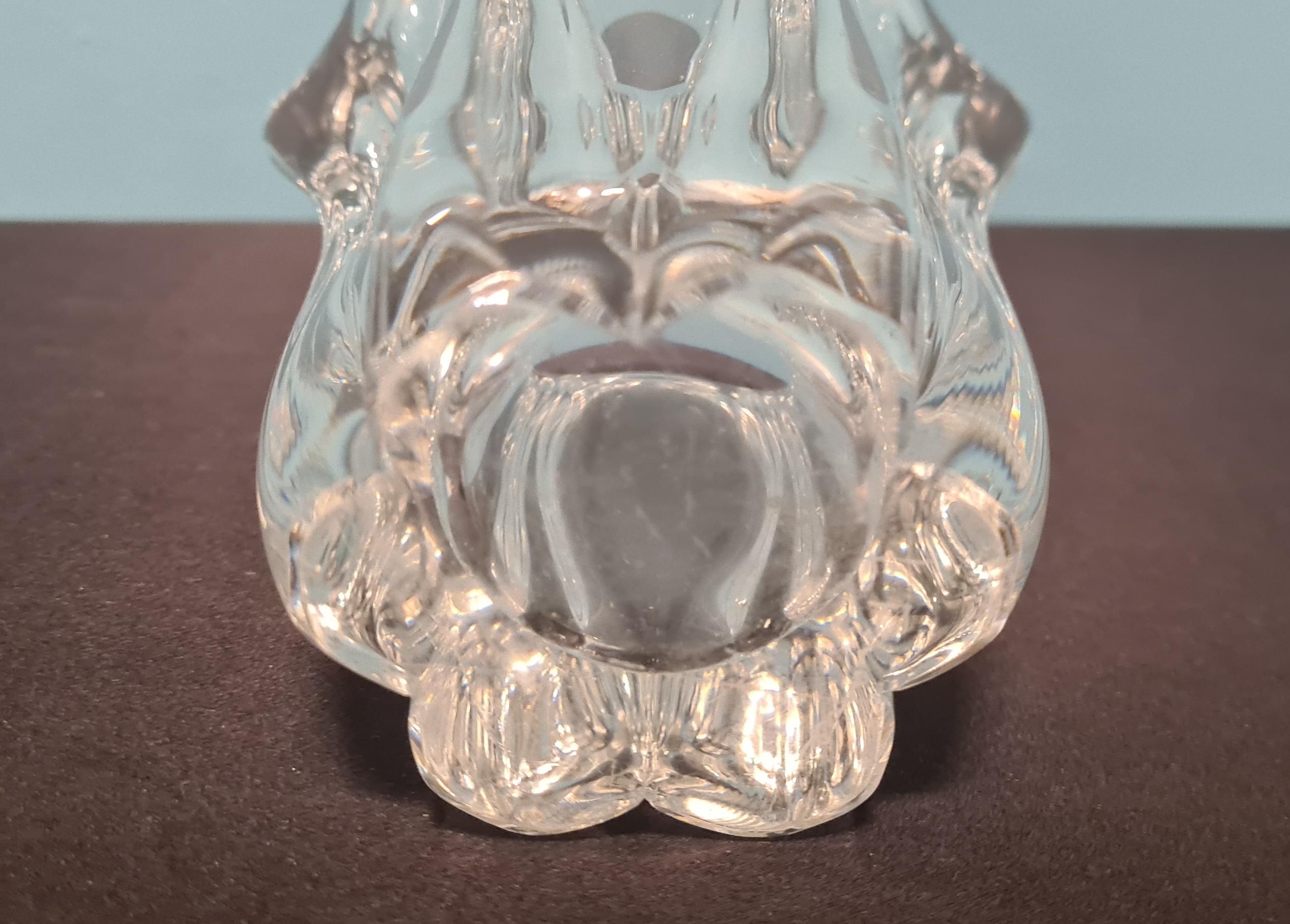 Crystal Vaso in Cristallo di Daum France For Sale