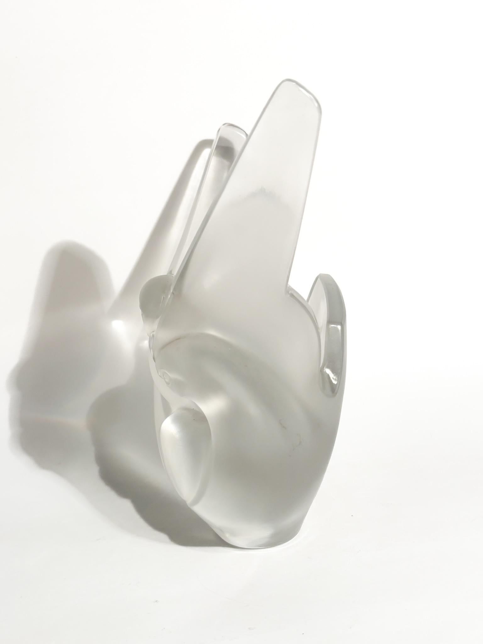 Late 20th Century Vaso in Cristallo di Lalique 
