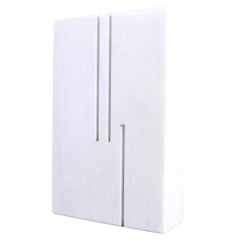 Carrara marble vase by Cavaedro Angelo Mangiarotti 1960s