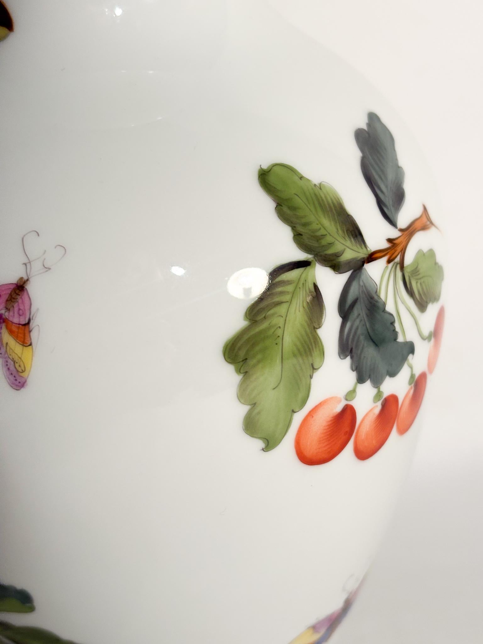 Vaso in Porcellana di Herend Market Garden Anni 80 in vendita 1