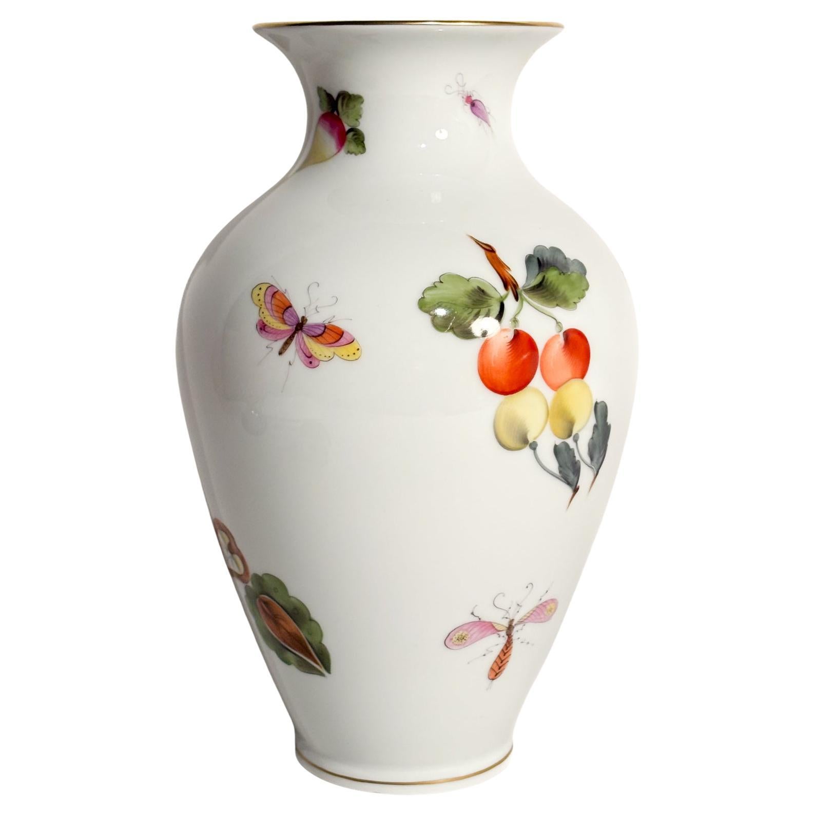 Vaso in Porcellana di Herend Market Garden Anni 80 in vendita