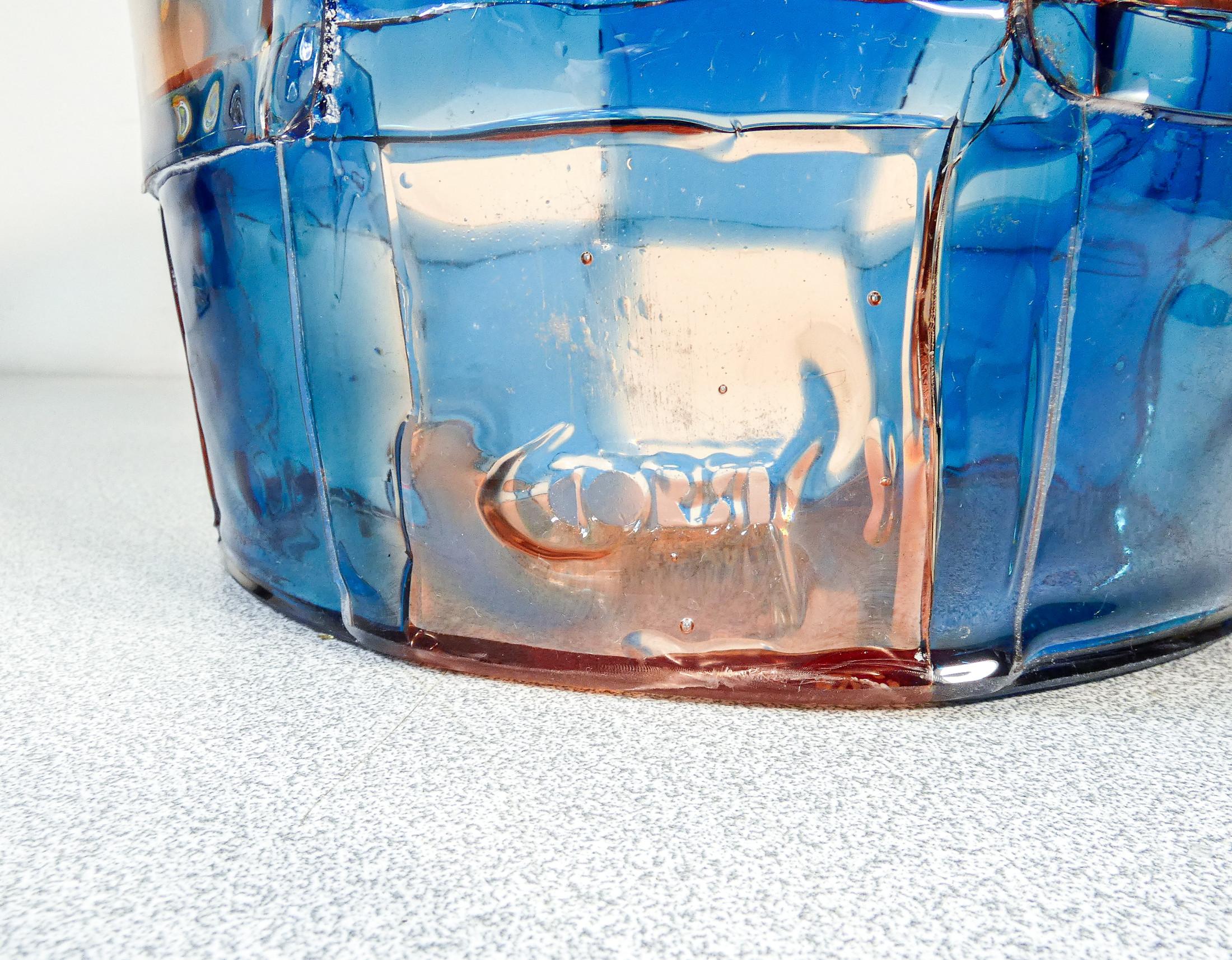 Vaso in resina policroma 