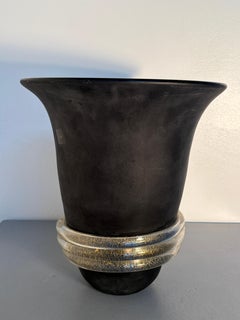 Artistic Murano glass vase with original label