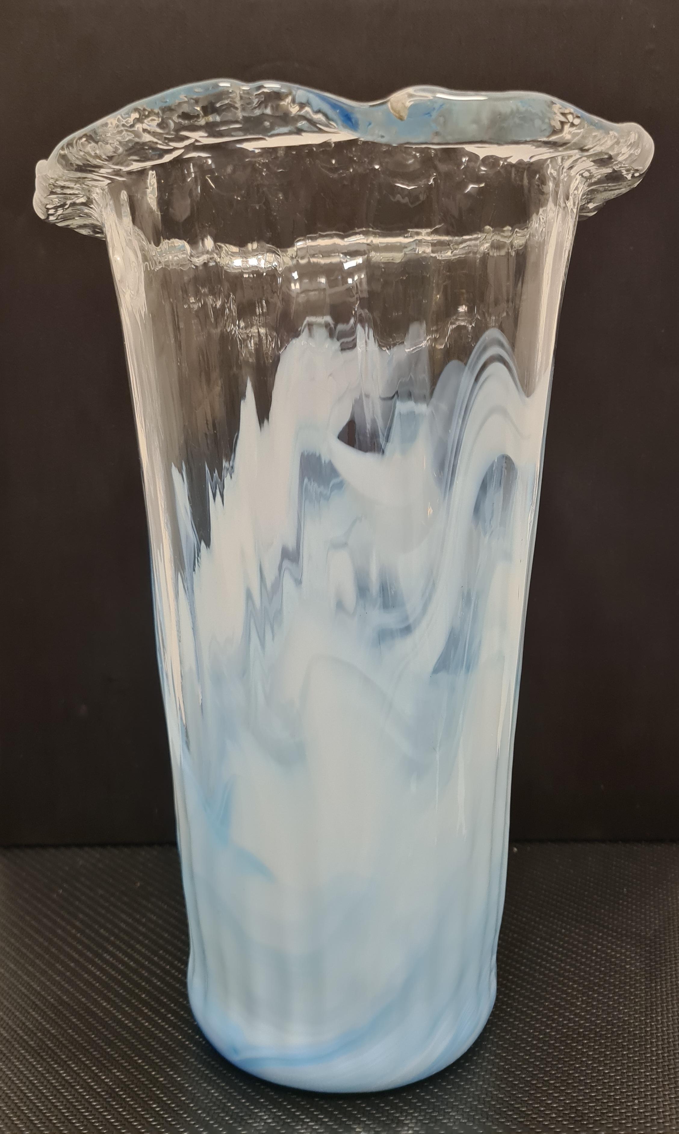 Murano Glass Blown art glass vase by La Murrina 1980s'