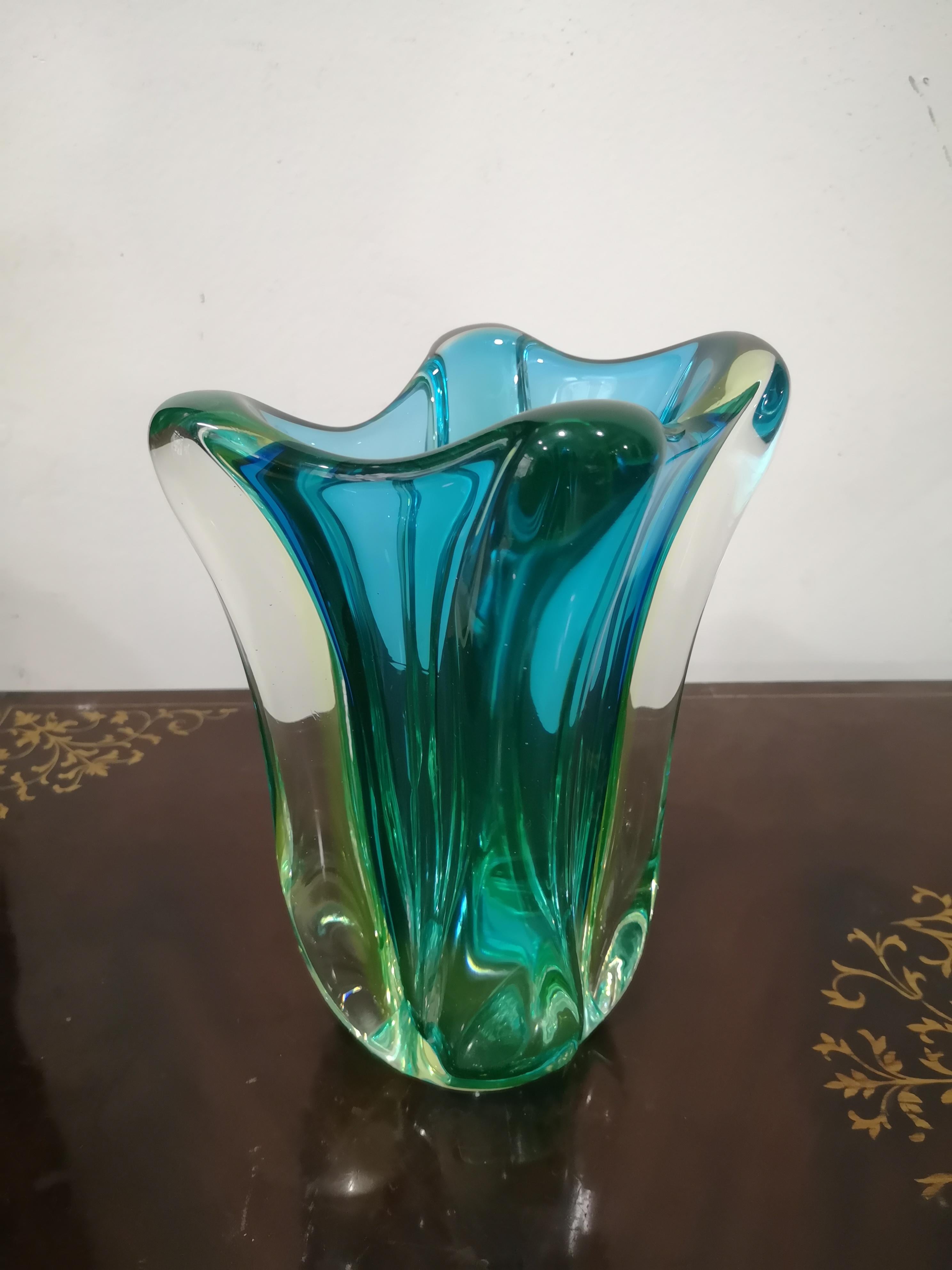 Vaso In Vetro Di Murano Anni 60 in vendita 4