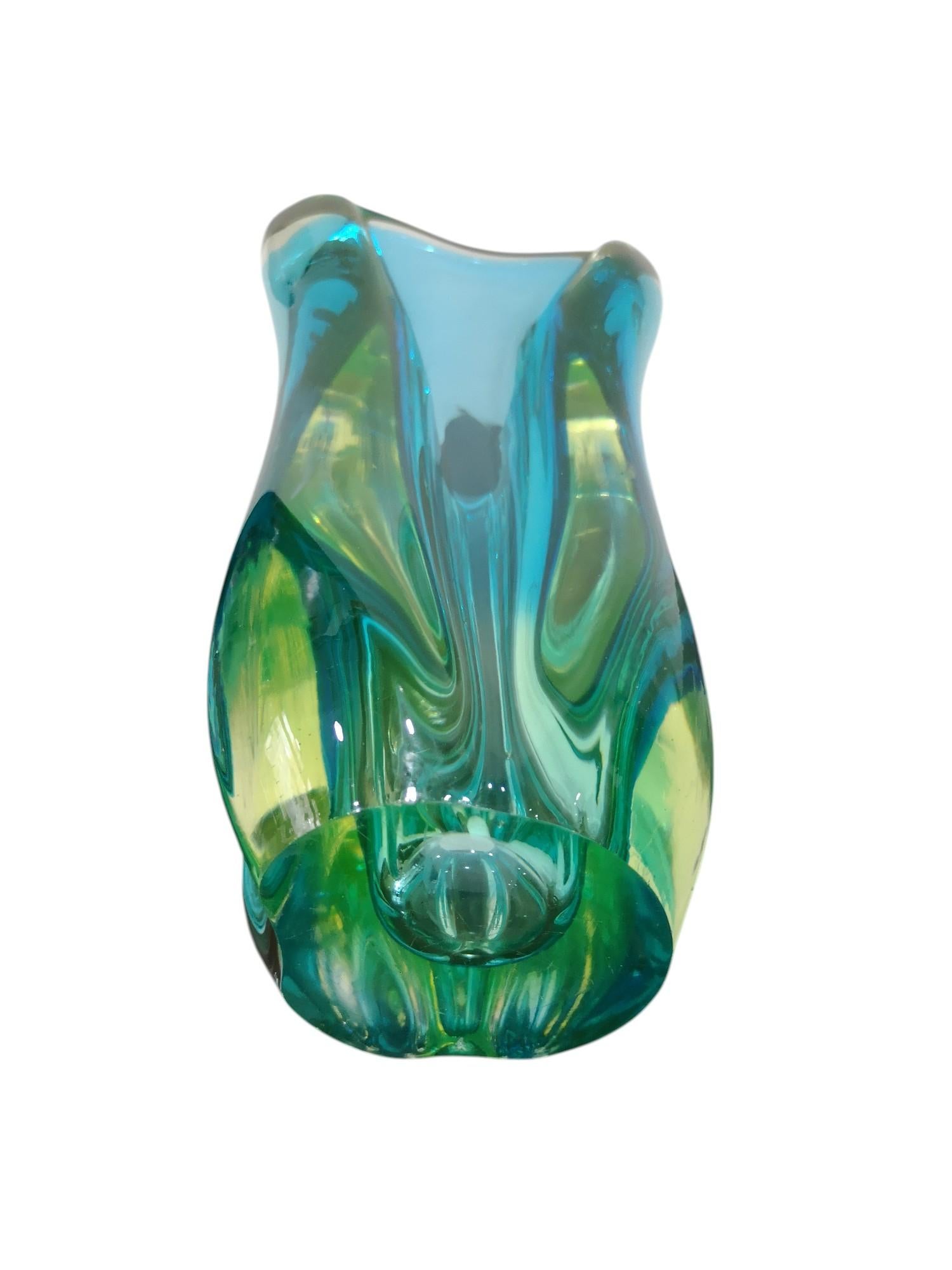 Mid-20th Century Vaso In Vetro Di Murano Anni 60 in vendita