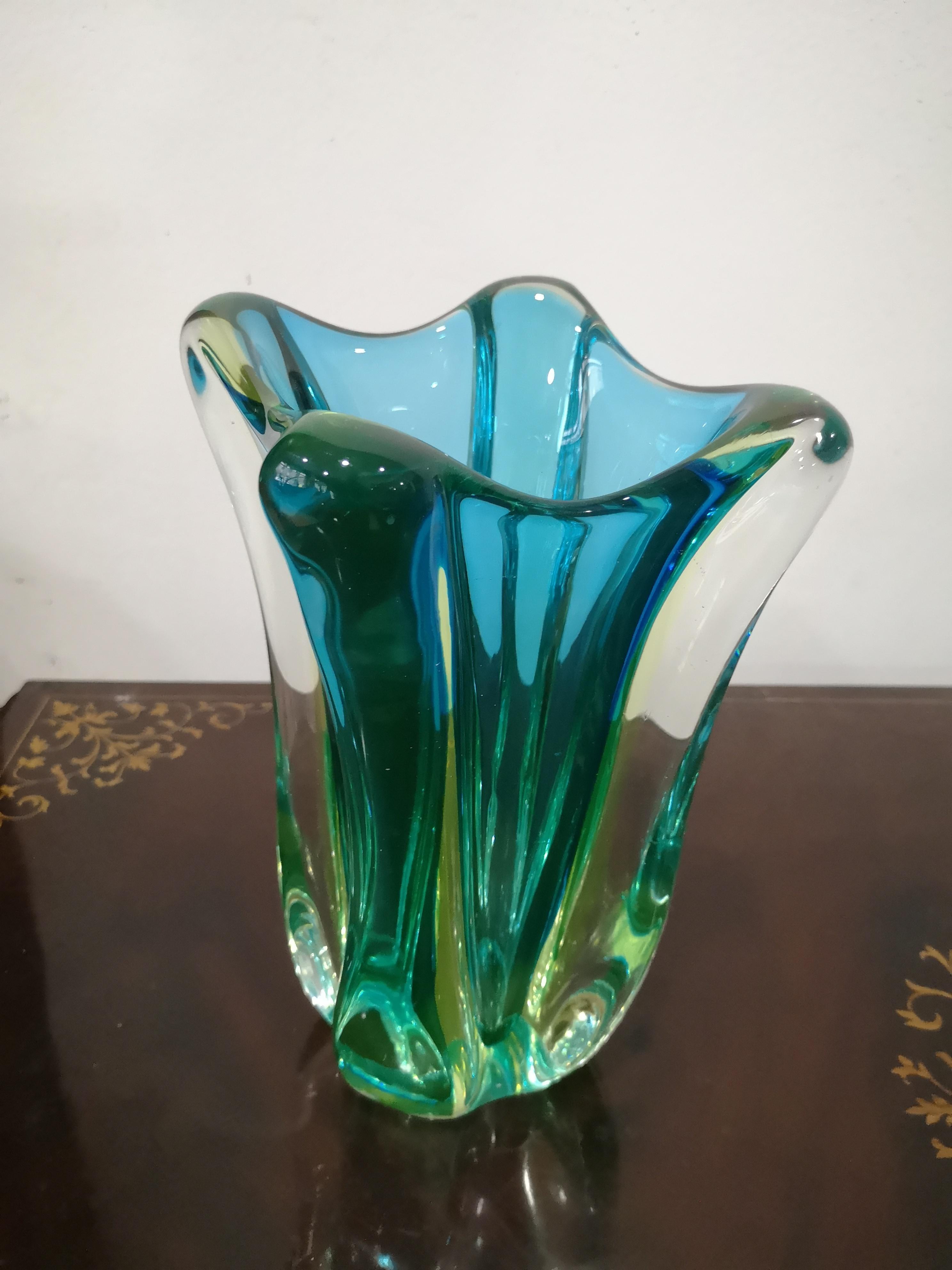 Vaso In Vetro Di Murano Anni 60 in vendita 3