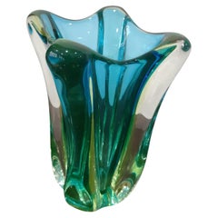 Vase en verre de Murano des années 1960