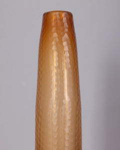 Vase aus Muranoglas aus den 1950er Jahren, entworfen von Carlo Scarpa für Venini