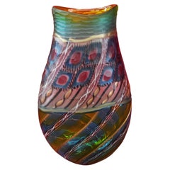 Vaso in Vetro Di Murano Con Murrine, Vase