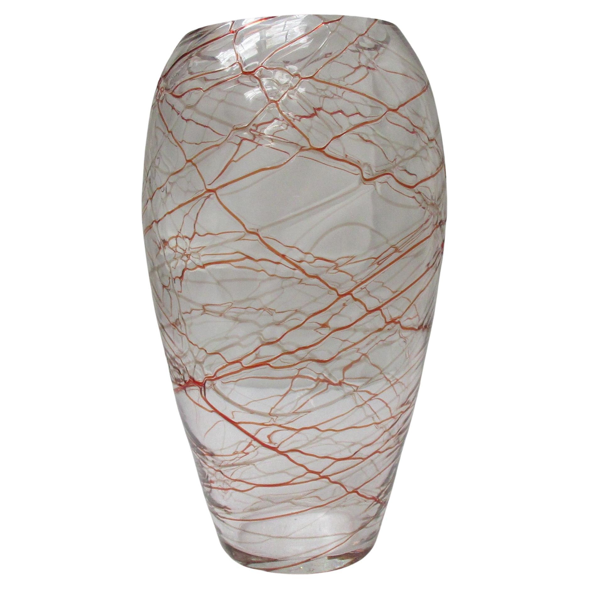 Vaso in vetro di Murano di Carlo Nason, Italia anni 2000