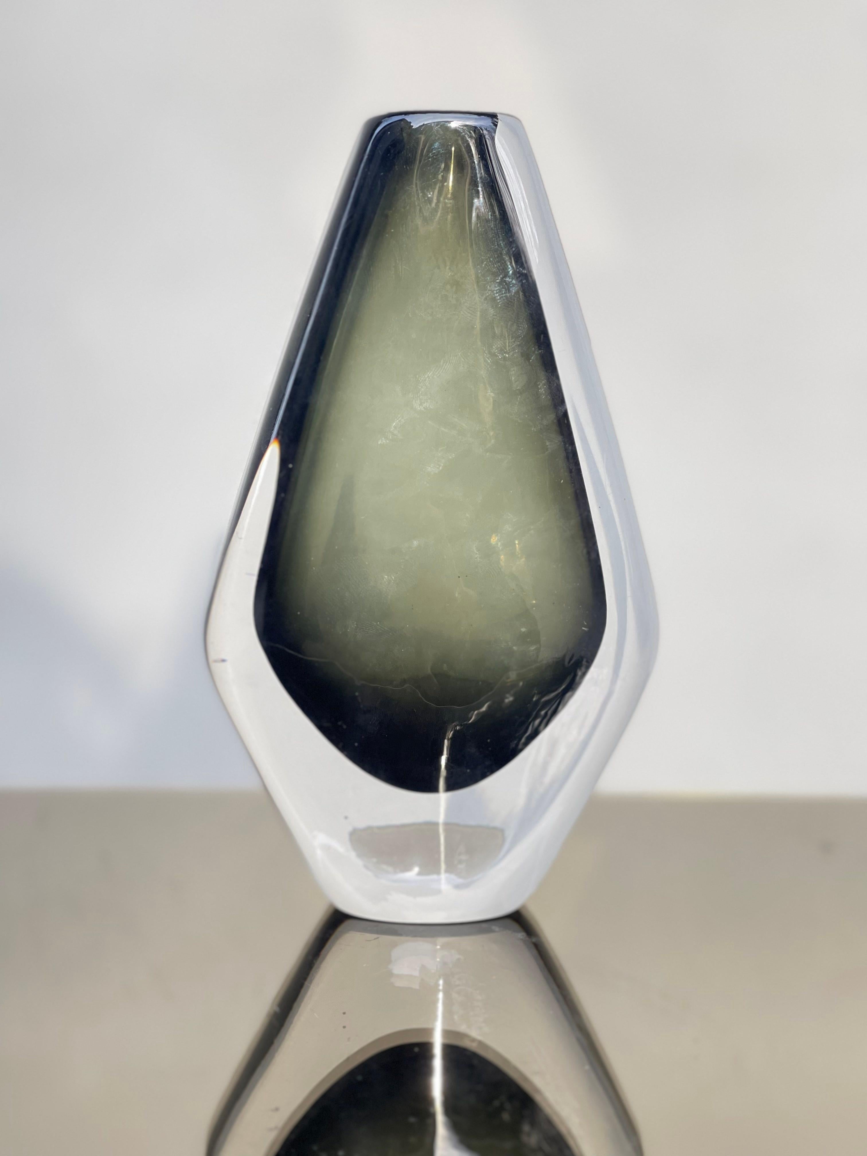 Vaso in vetro di Murano di Sommerso, Anni ''60 im Angebot 2
