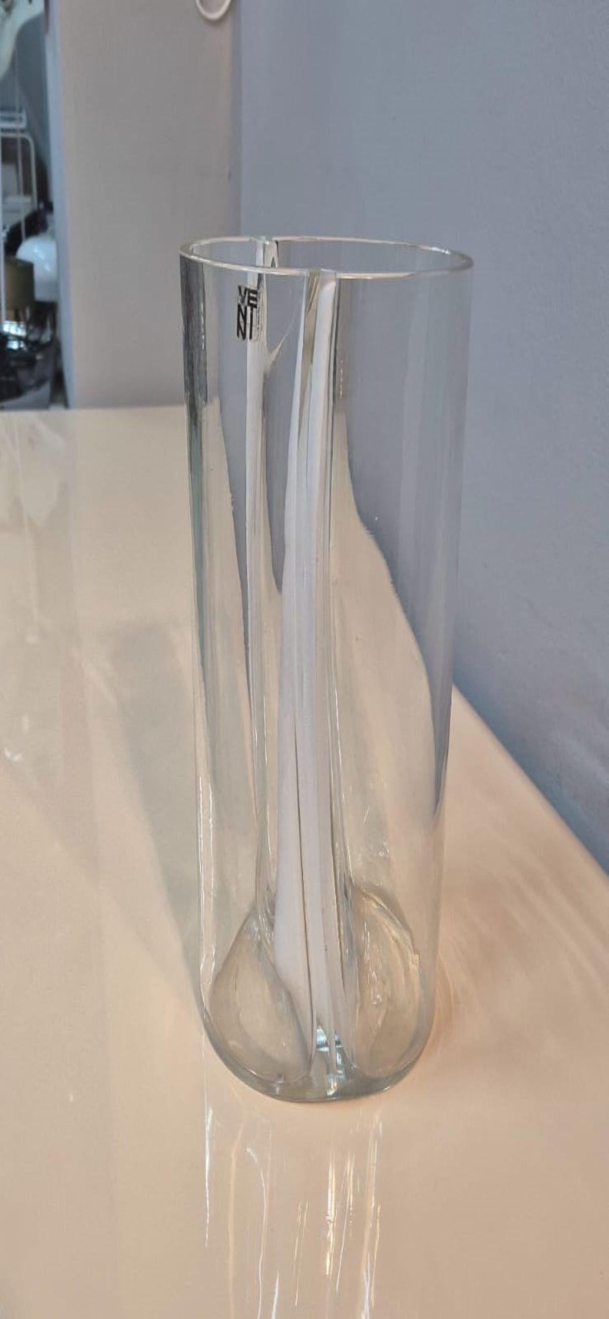 Vase aus Muranoglas von Toni Zuccheri aus der Serie 