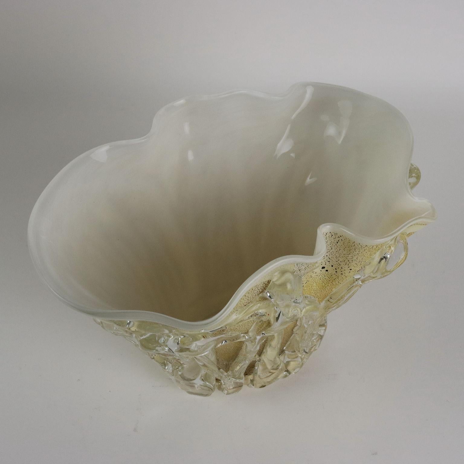 Vaso in Vetro di Murano Enrico Cammozzo Italia Anni '80 '90 In condizioni buone in vendita a Milano, IT