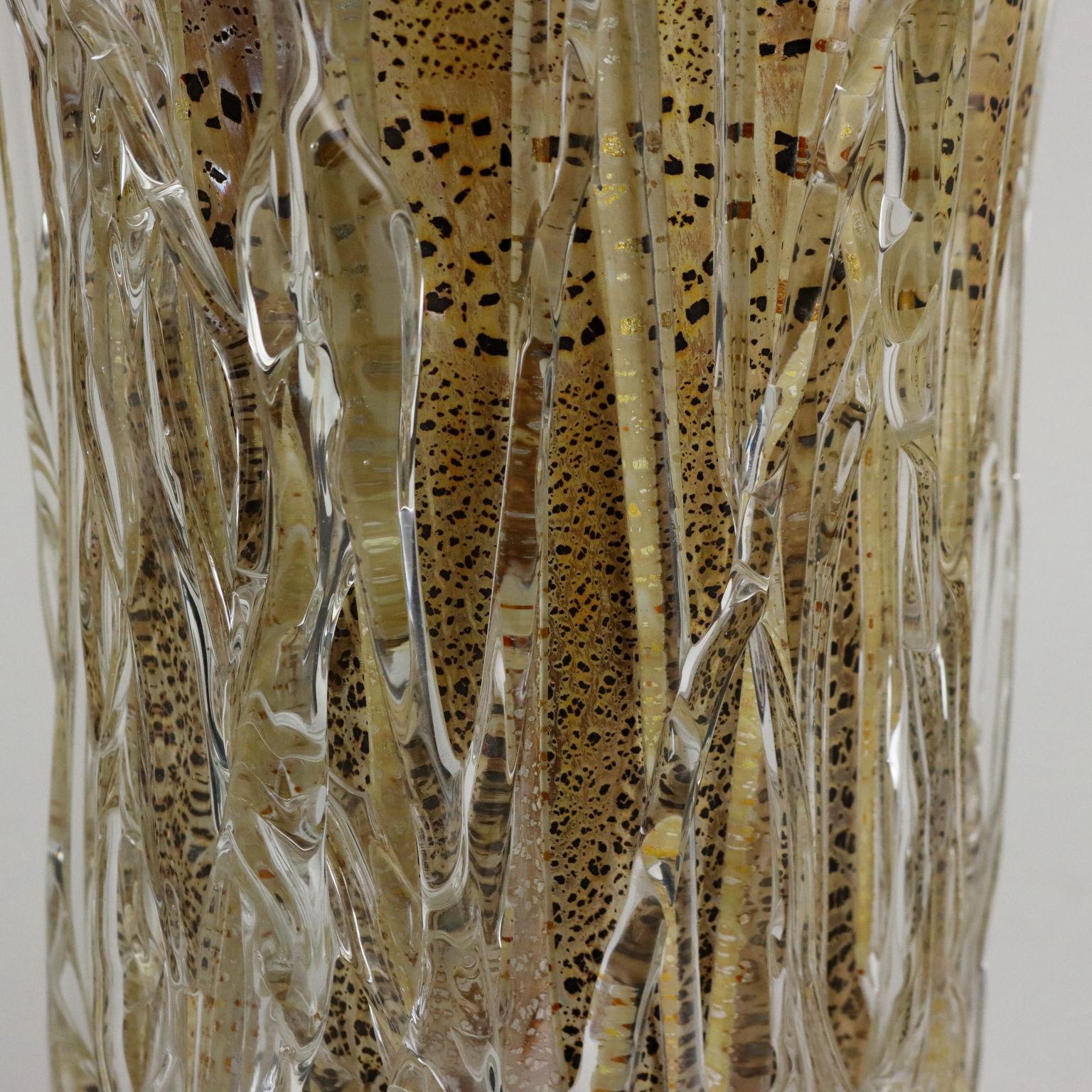 Vaso in Vetro di Murano Enrico Cammozzo Italia Anni '80 '90 In condizioni buone in vendita a Milano, IT