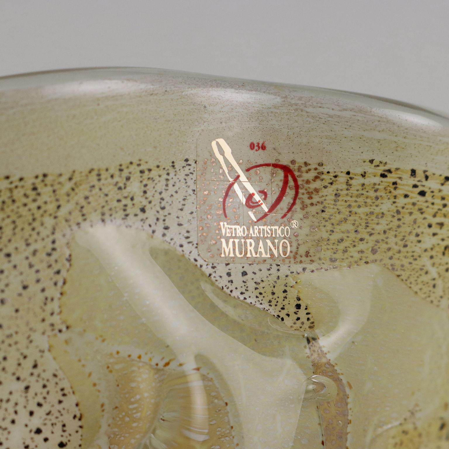 Vaso in Vetro di Murano Enrico Cammozzo Italia Anni '80 '90 in vendita 1