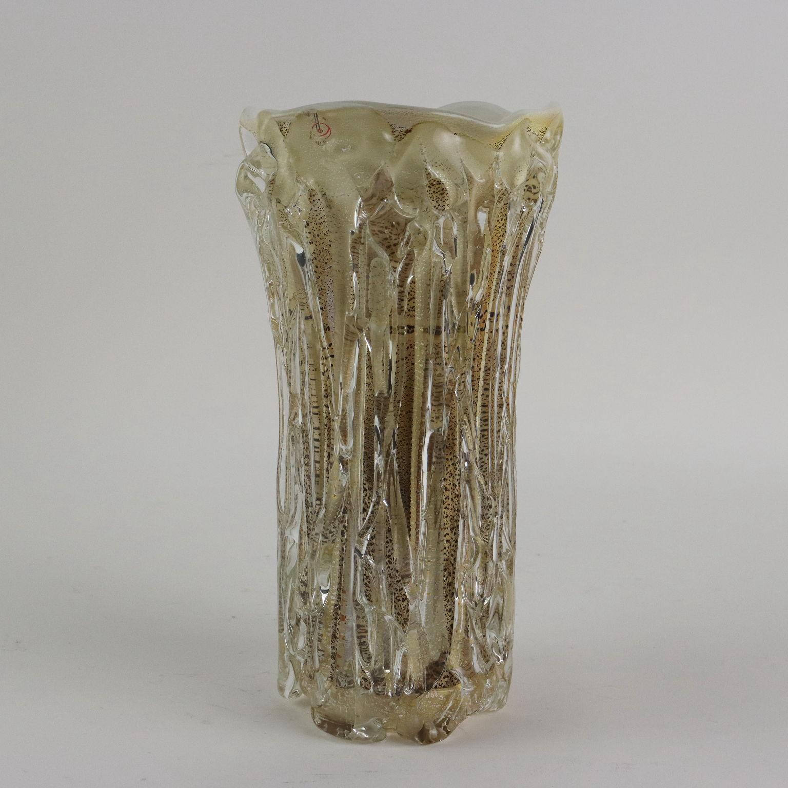 Vaso in Vetro di Murano Enrico Cammozzo Italia Anni '80 '90 in vendita 2