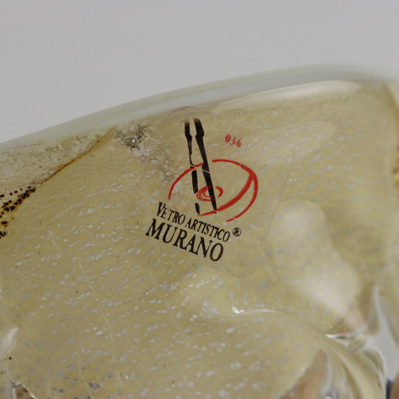 Vaso in Vetro di Murano Enrico Cammozzo Italia Anni '80 '90 in vendita 3