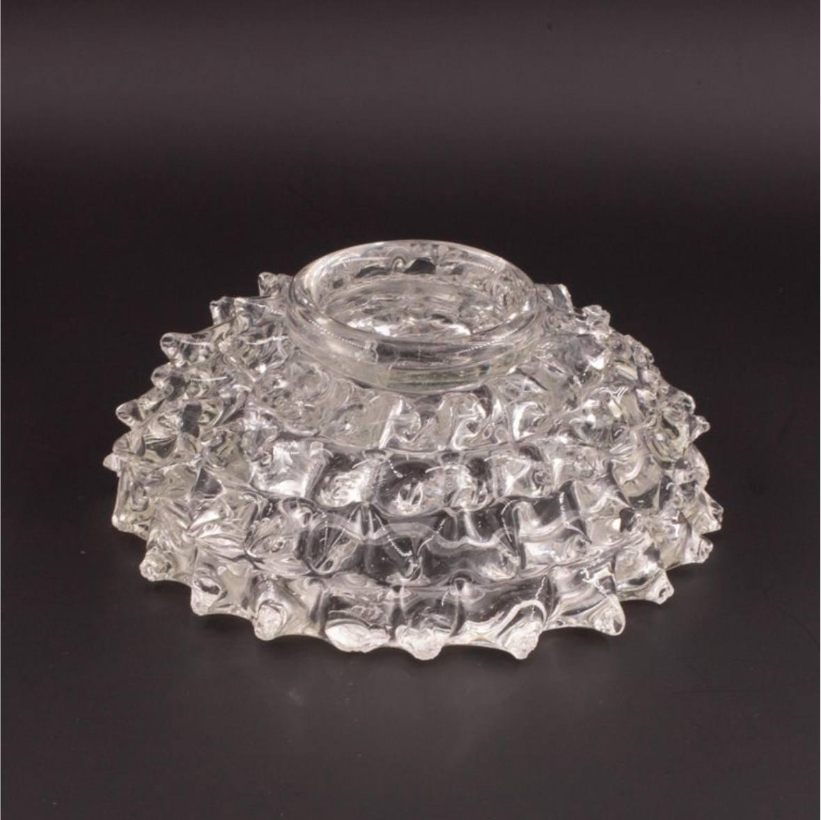 Ercole Barovier Rostrato Jarrón de cristal de Murano para Barovier&Toso, años 40 en Bueno estado para la venta en Palermo, IT