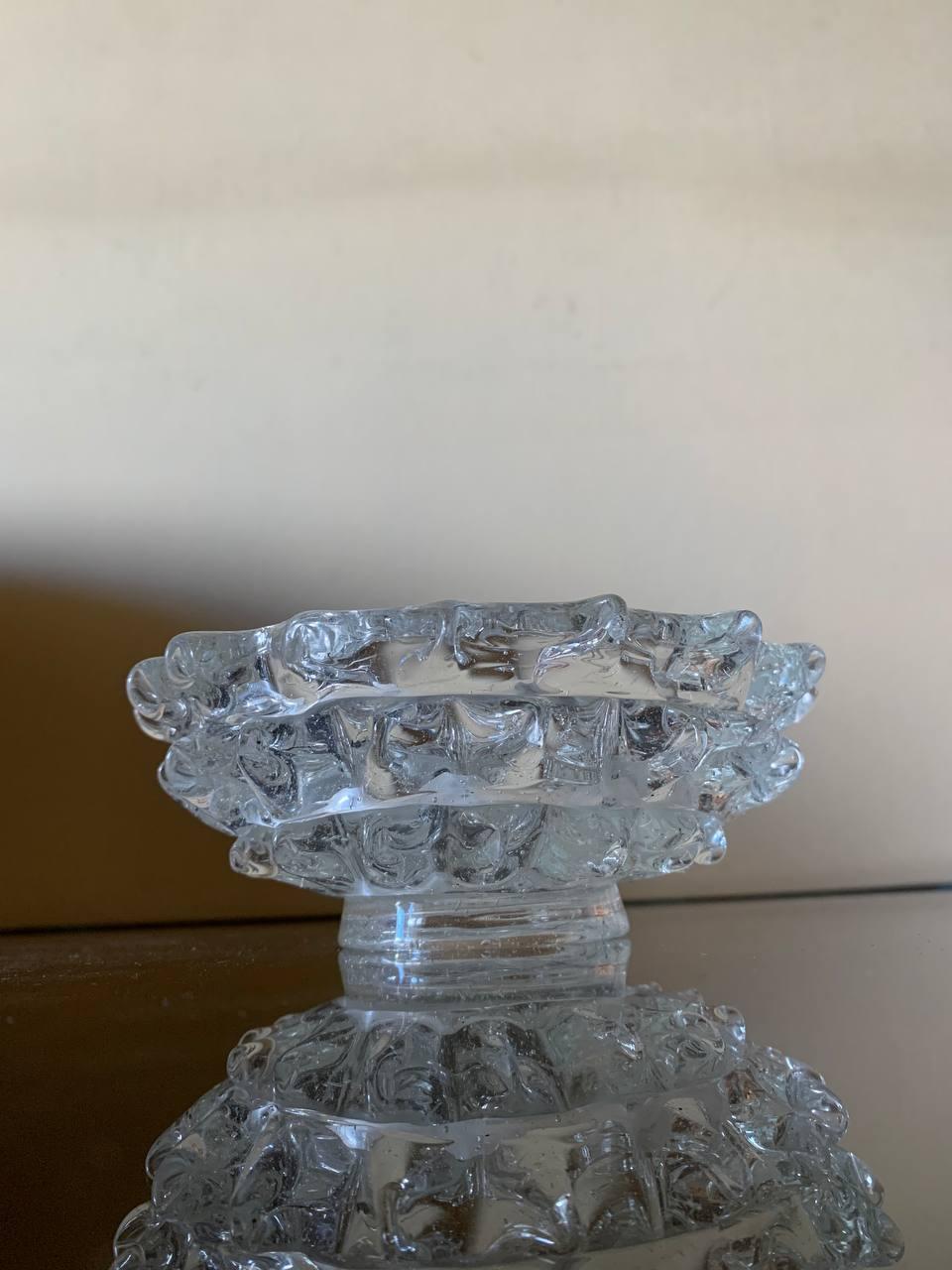 Ercole Barovier Rostrato Jarrón de cristal de Murano para Barovier&Toso, años 40 Cristal de Murano en venta