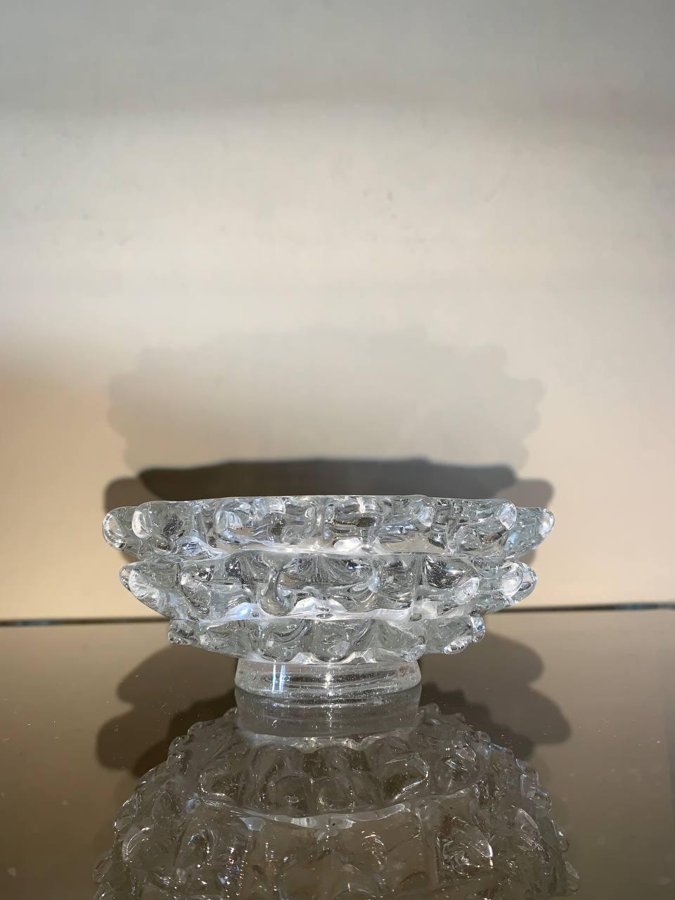 Ercole Barovier Rostrato Jarrón de cristal de Murano para Barovier&Toso, años 40 en venta 1