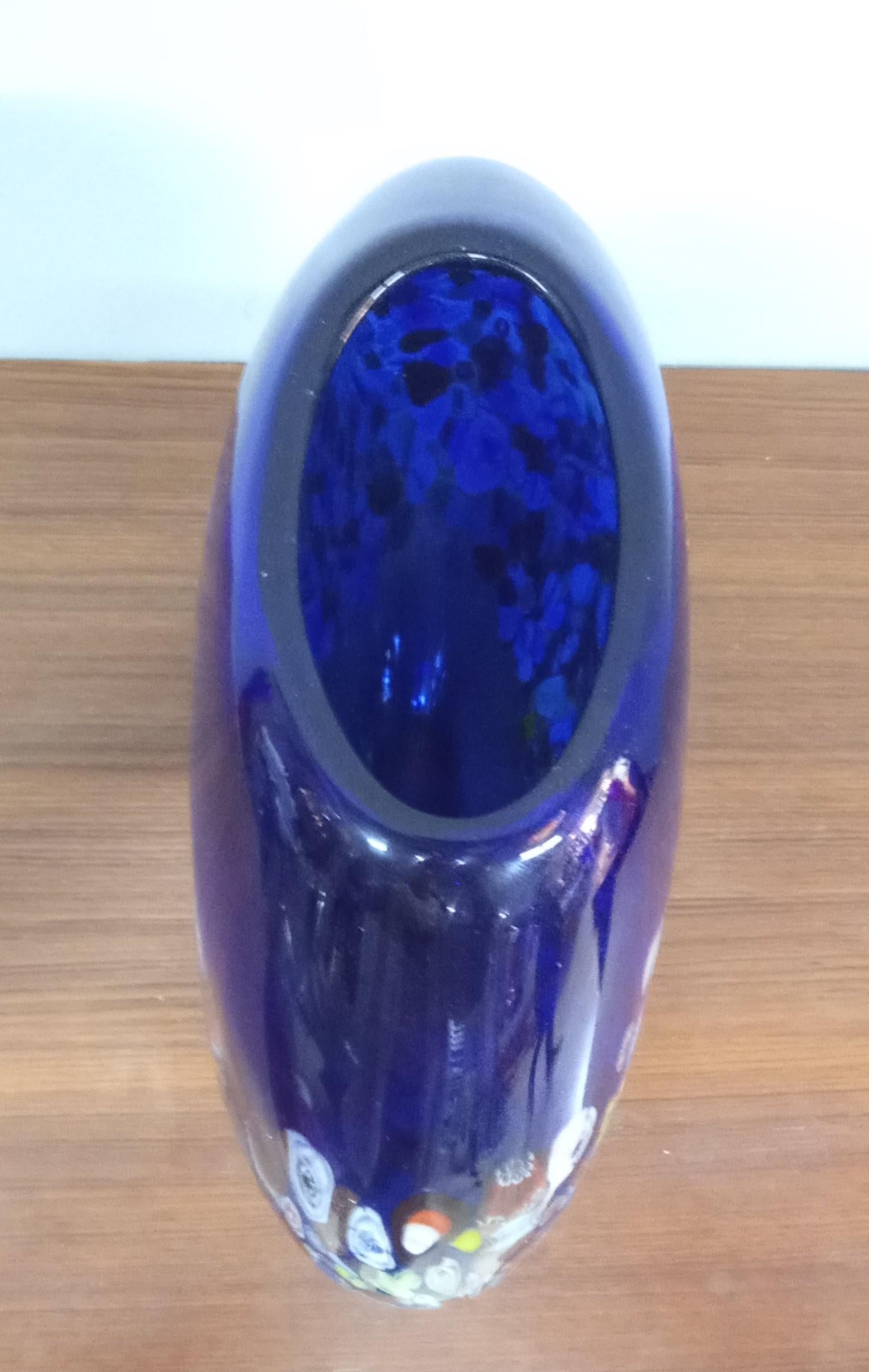 Italian Murano glass vase For Sale