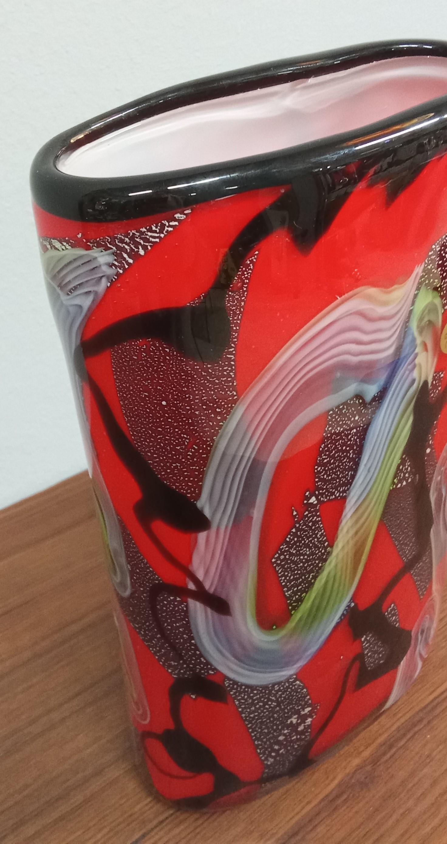 Vaso aus vetro di Murano (Late 20th Century) im Angebot