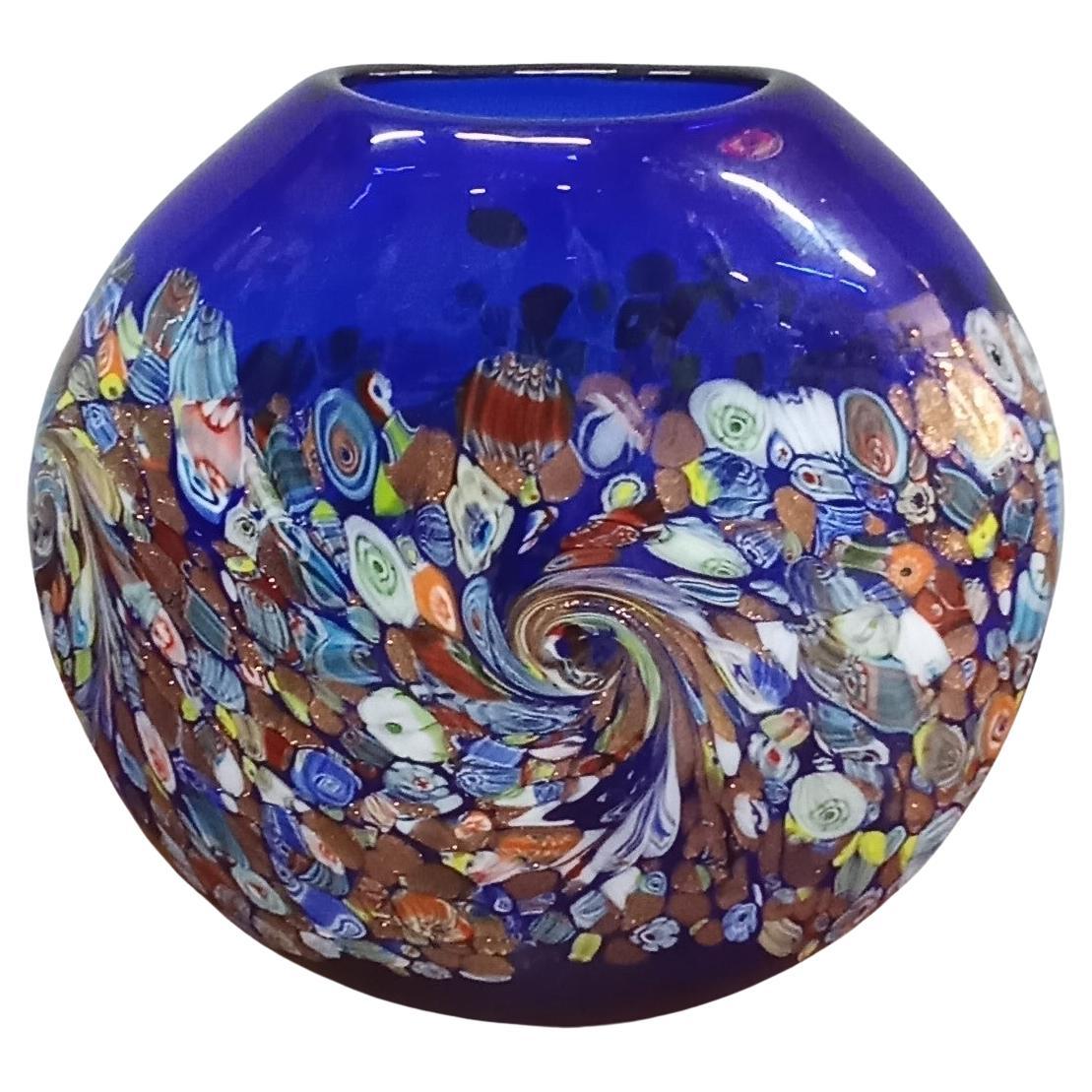 Murano glass vase For Sale