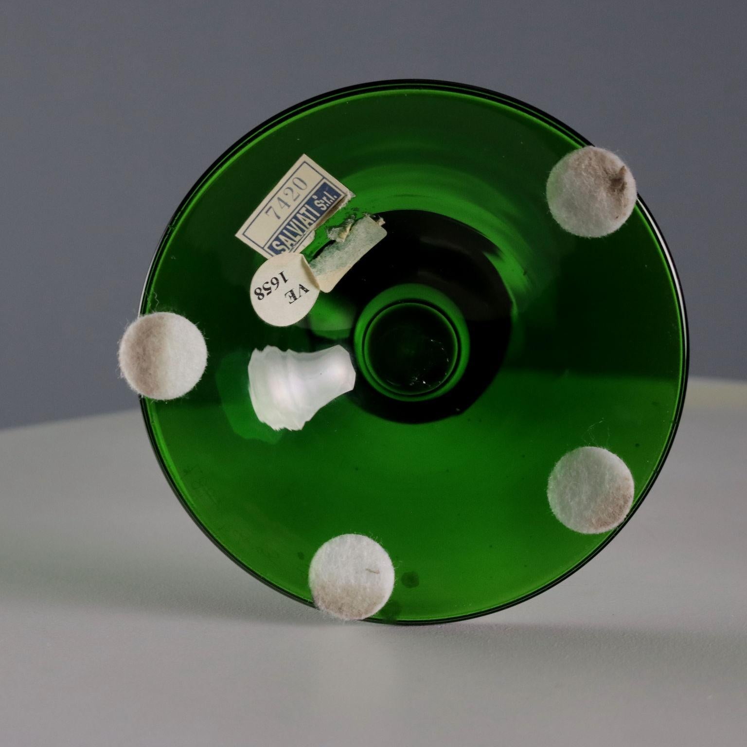 Jarrón de cristal de Murano Roberto Scarpa Italia 1987 Cristal de Murano en venta