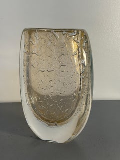 Handgeblasene Glasvase aus Murano, signiert von Mian Giuliano, Murano