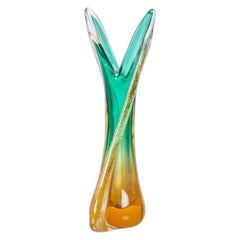 Vase en verre de Murano submergé par Flavio Poli pour Seguso, années 1950