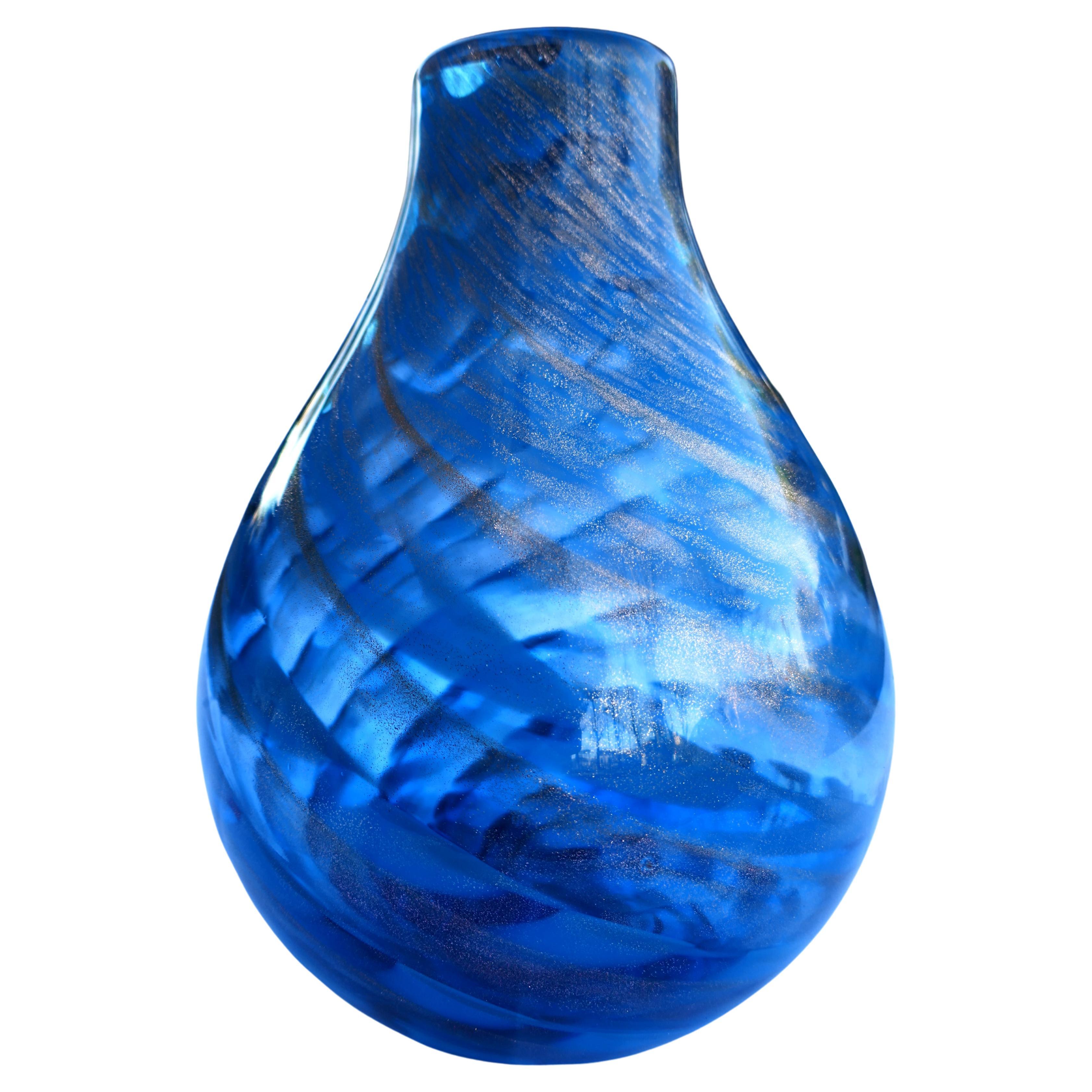 Mid-20th Century Vase en verre Fratelli Toso en vente