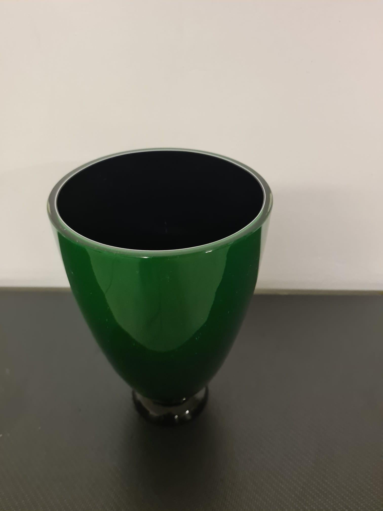 Late 20th Century Vaso in vetro incamiciato di Barovier & Toso in vendita