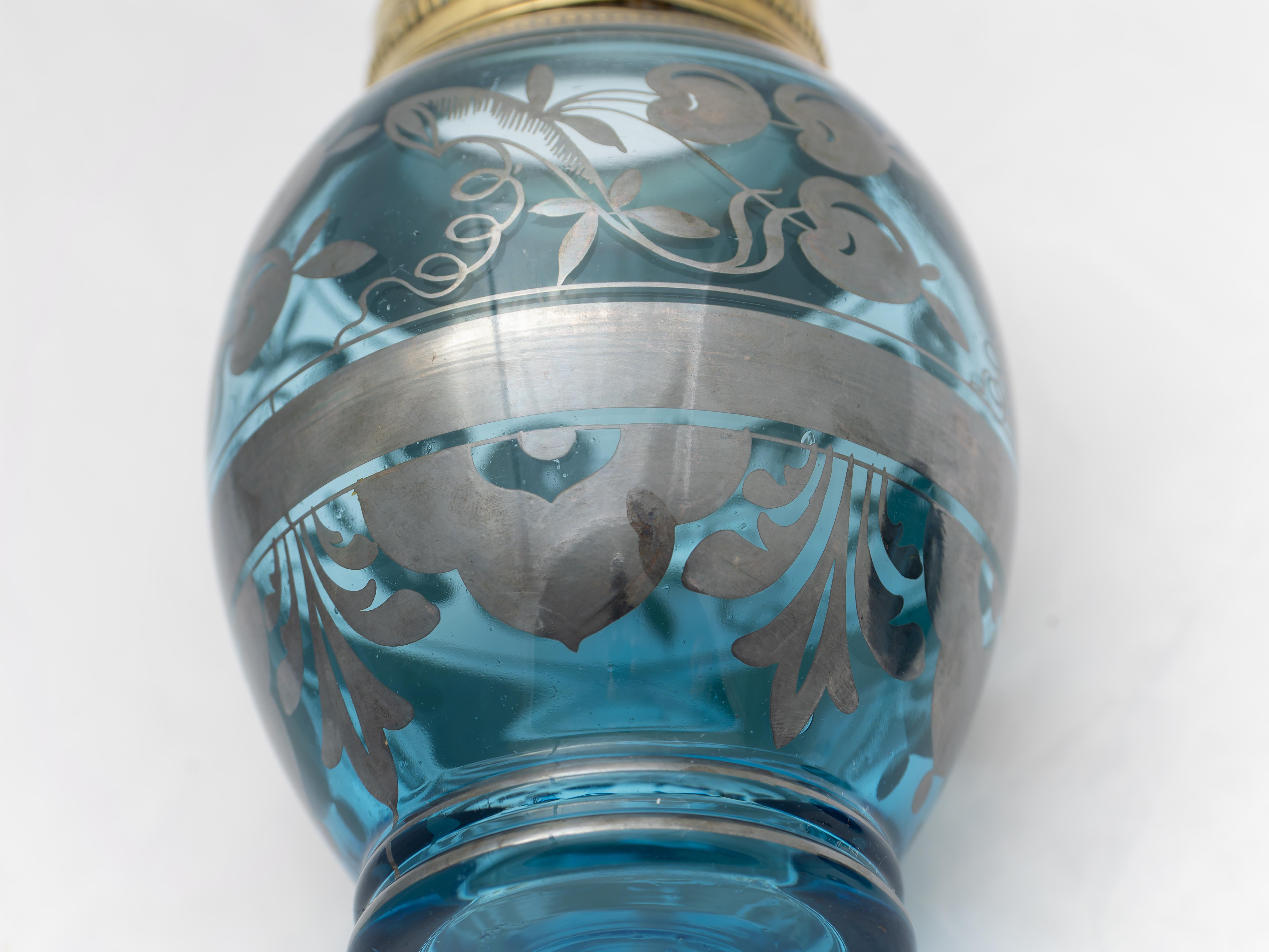 Vaso in vetro rilegato argento per ciliegie / sciroppate, Anni '20 in vendita 3