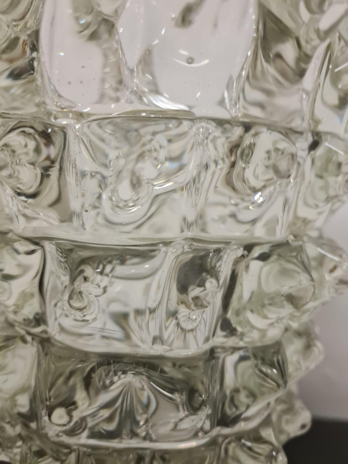Vetro di Murano Vaso in vetro rostrato Barovier in vendita