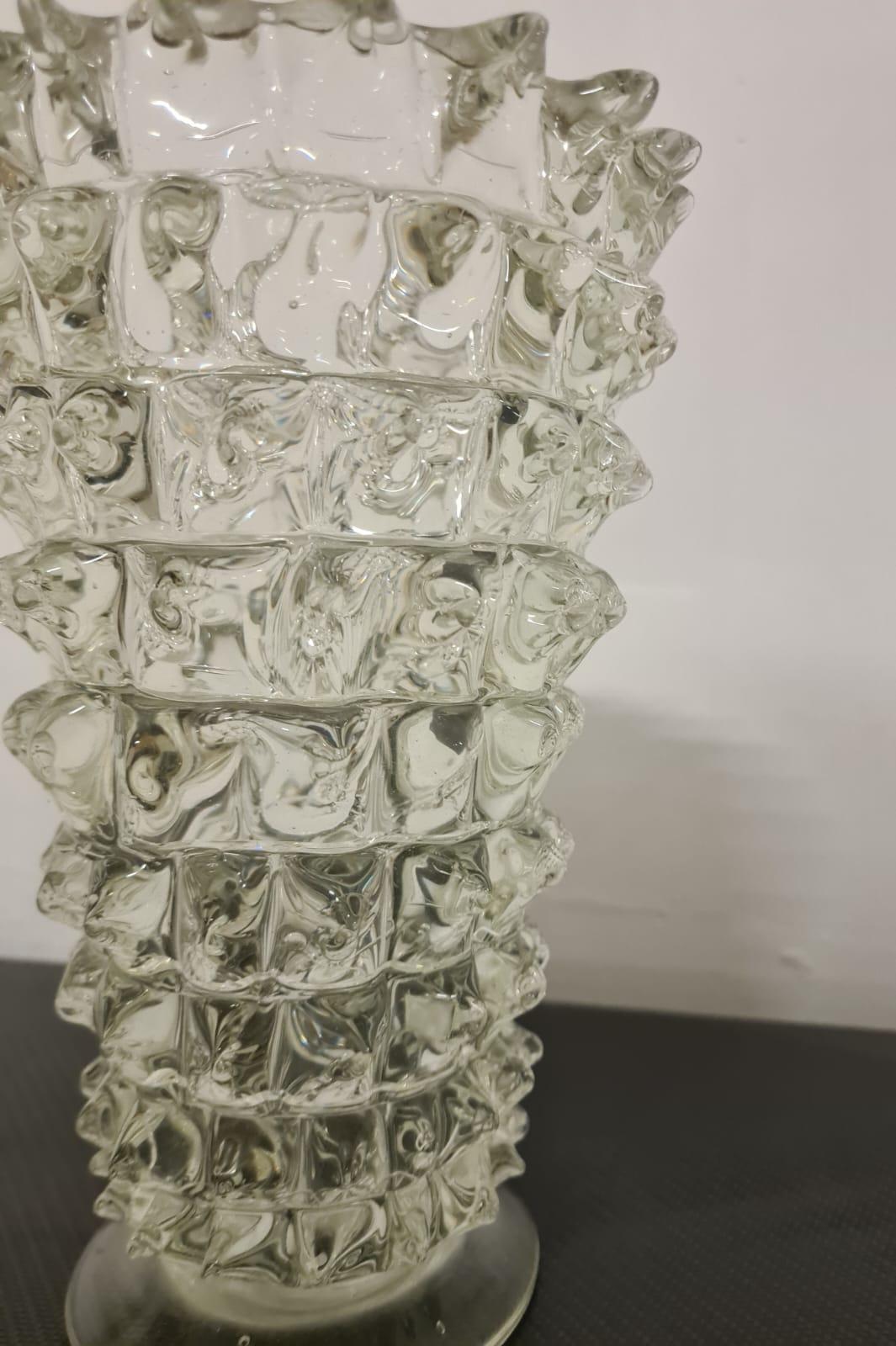 Vaso in vetro rostrato Barovier in vendita 2