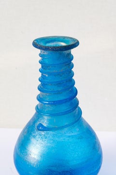 Murano hollow glass vase in the style of Seguso, 1950s