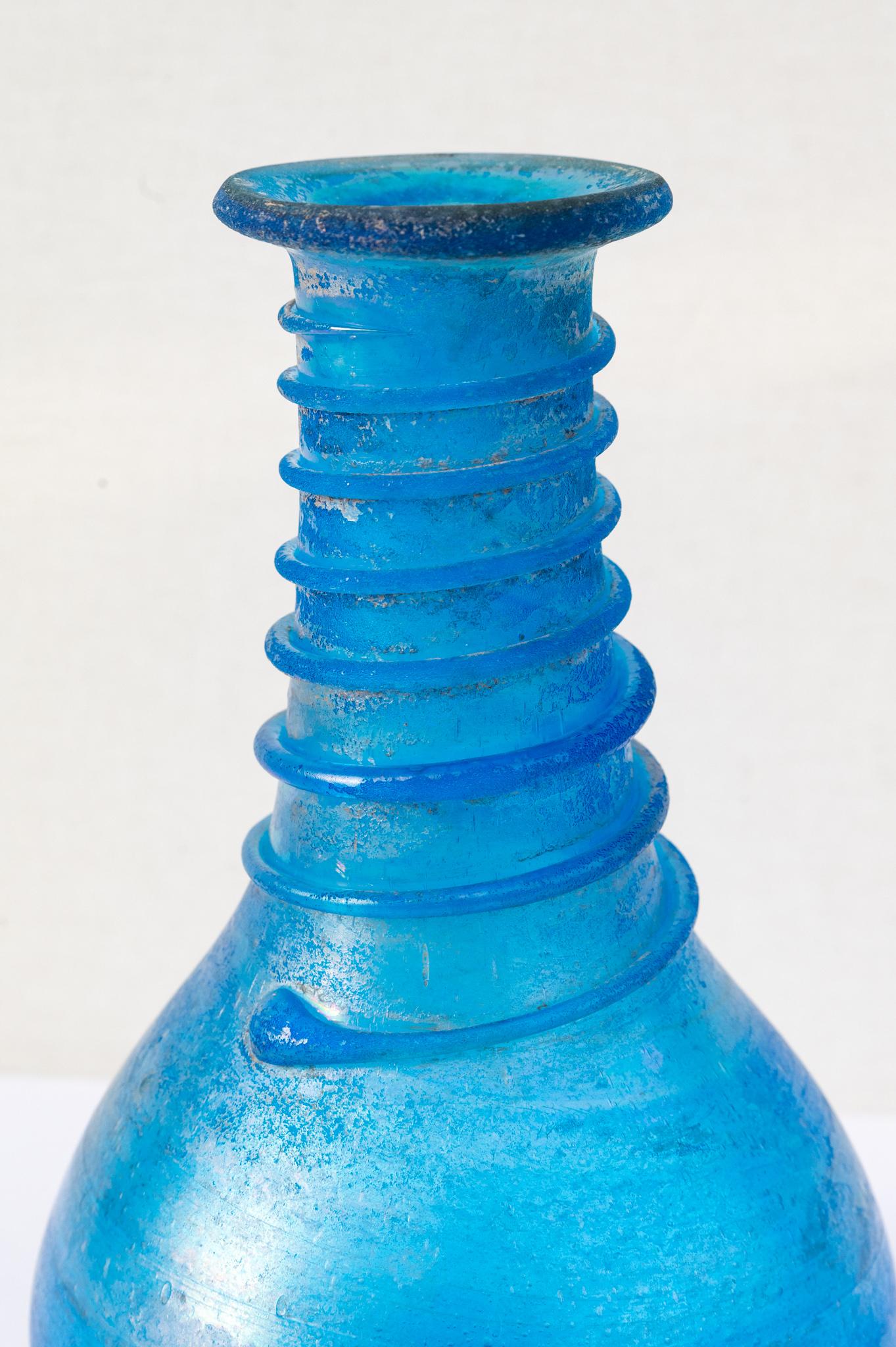 Vase aus Muranoglas im Stil von Seguso, 1950er Jahre (Moderne der Mitte des Jahrhunderts) im Angebot