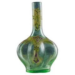 Émile Gallé Enameled Glass Vase. Nancy, 1894-1897.