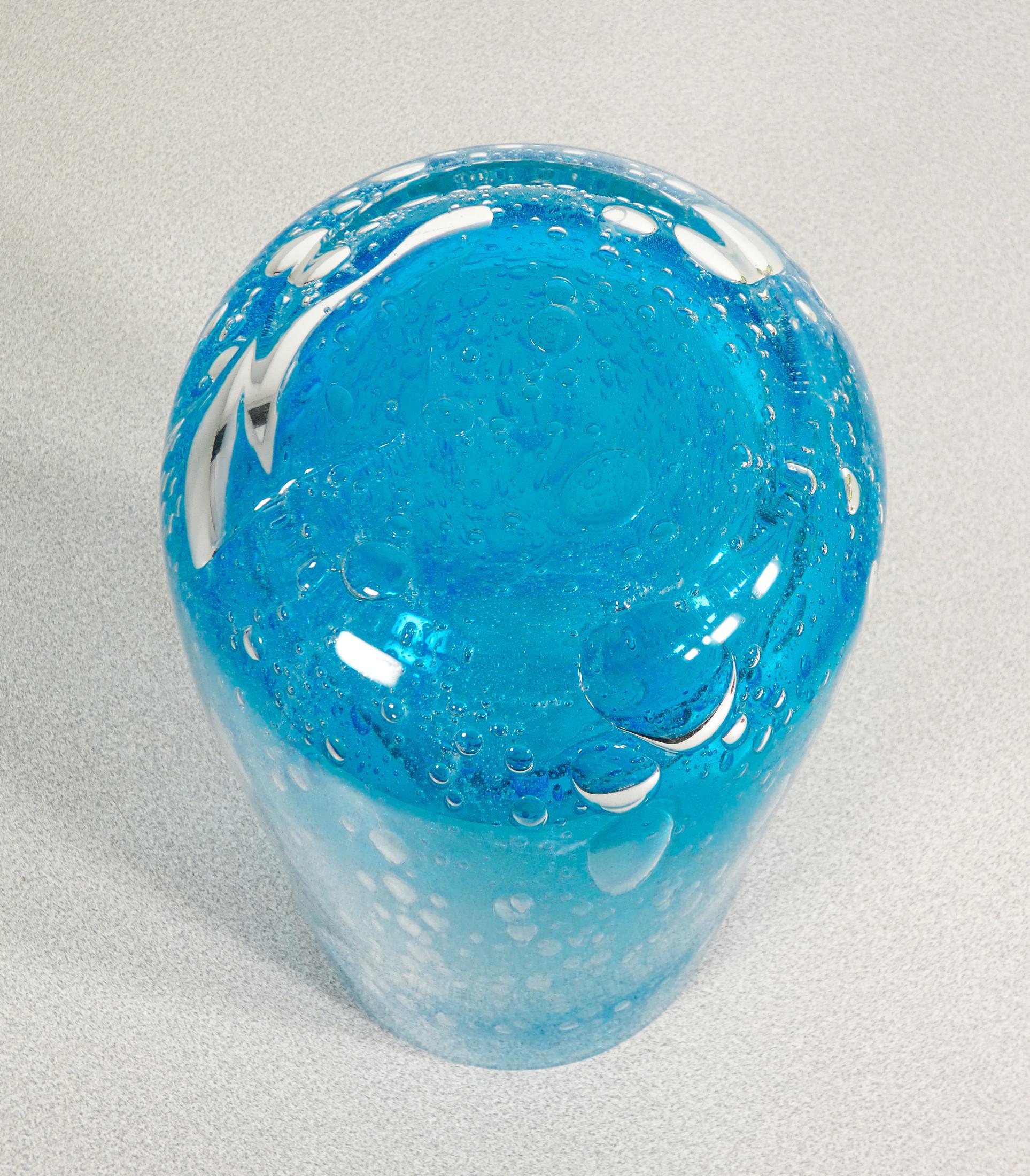 Vase en verre soufflé signé Alessandro BARBARO. Murano en vente 5