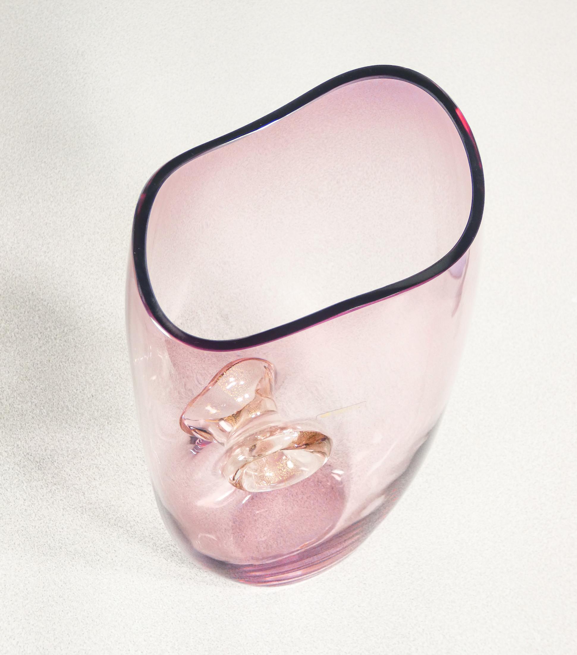 Vaso in vetro soffiato, design Gino CENEDESE & Maurizio ALBARELLI. Murano, 1960s in vendita 4