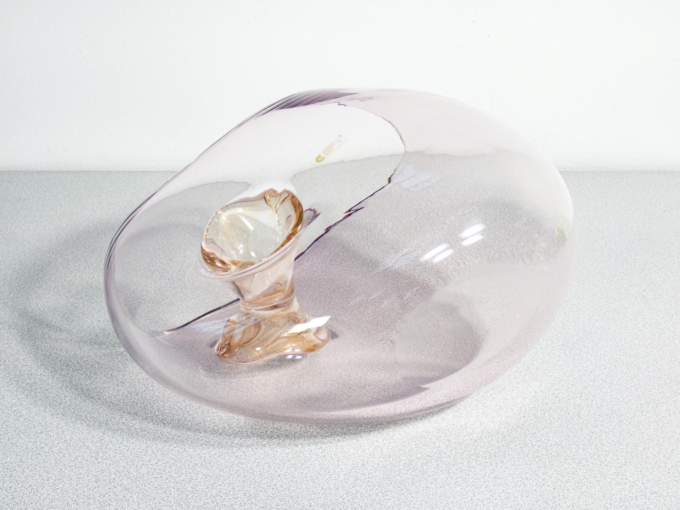 Vase en verre soufflé, design Gino CENEDESE & Maurizio ALBARELLI. Murano, 1960 en vente 4